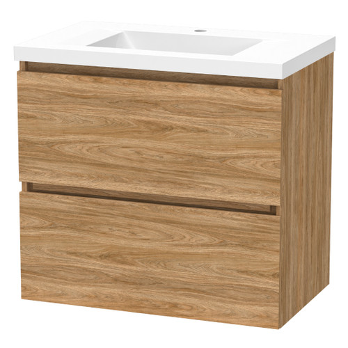 Luna Wall Hung Vanity 750mm 2-Drawer Baroque 5LUN075DW23