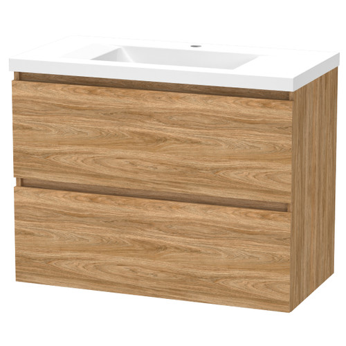Luna Wall Hung Vanity 900mm 2-Drawer Baroque 5LUN090DW23
