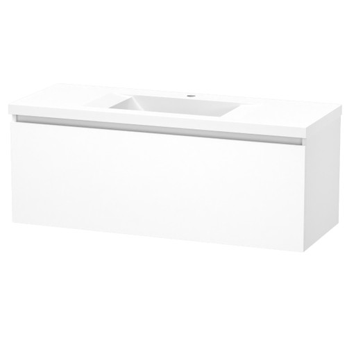 Luna Vanity 1200mm 1-Drawer Ultra Gloss White 5LUN120SN02