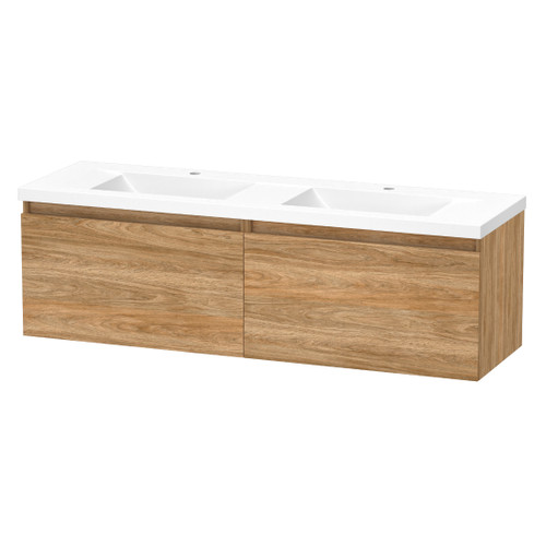 Luna Vanity 1500mm 2-Basin 1-Drawer Baroque 5LUN15DSN23