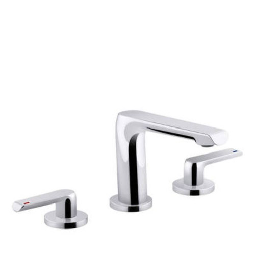 Avid Dual Control Basin Set Polished Chrome 127 x 148mm With Lever Handles 97352T-4ND-CP