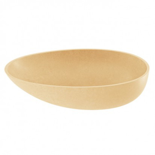 Bare Concrete Vessel Basin Curva 570mm Papaya B570PA