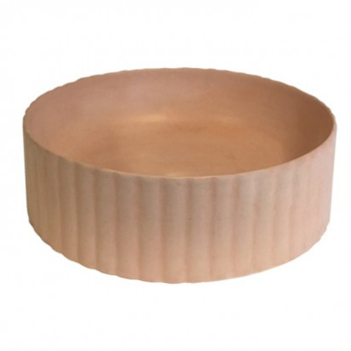 Bare Concrete Vessel Basin Pattern 440mm Nutmeg B440NM