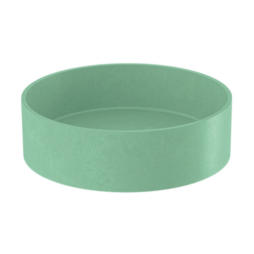 Bare Concrete Vessel Basin Round 380mm Light Green B380LG