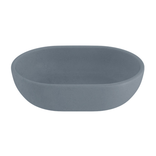 Bare Concrete Vessel Basin Prego 490mm Blue B490BL