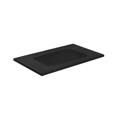 Bare Concrete Vanity Basin 750mm Black 85472BK