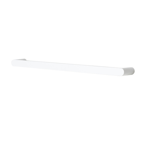 Arosa Single Bar Towel Rail Matte White 800mm ICO-ARO800MW