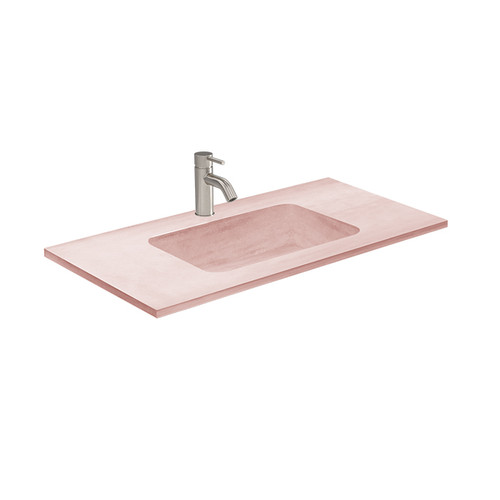 Bare Concrete Vanity Basin 1200mm Pink 85476PK