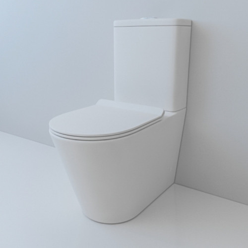 V.2 Back To Wall Toilet Suite Matte White TORNADO V.2-MW
