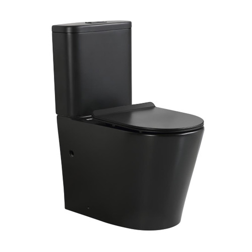 V.2 Back To Wall Toilet Suite Matte Black TORNADO V.2-MB