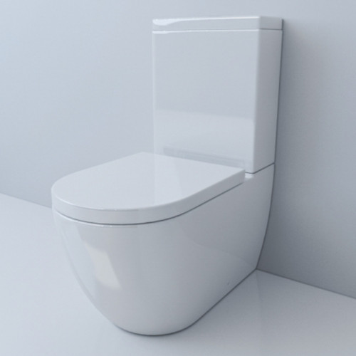 Back To Wall Toilet Suite Gloss White Hurricane-GW