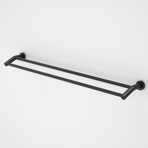 Cosmo Metal Double Towel Rail 930mm Black 306133B