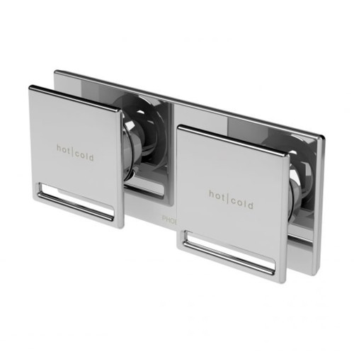 Zimi Twin Shower / Wall Mixer (No Handle) Chrome 116-7923-00