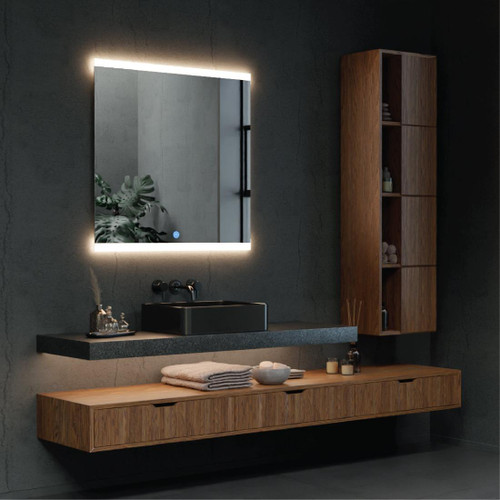 LED Mirror with Demister Square 900 x 900mm