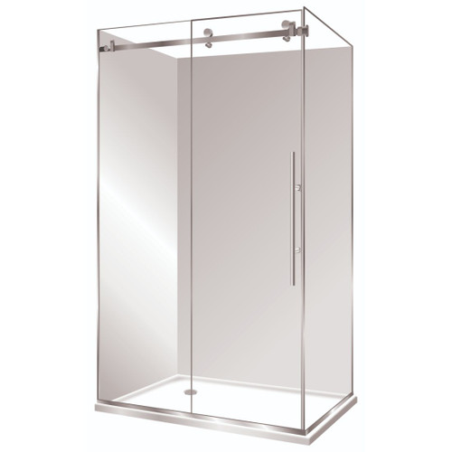 Symphony Premier Shower Set LH Flat Wall 1200 x 800mm Silva SP12X8SIFWLH