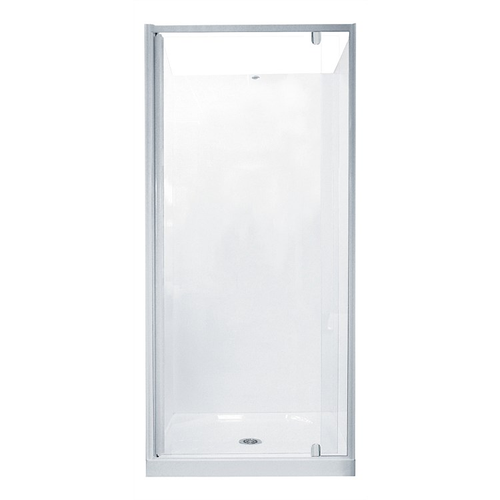 Trombone Shower Door Set Adjustable 760mm White 100800760