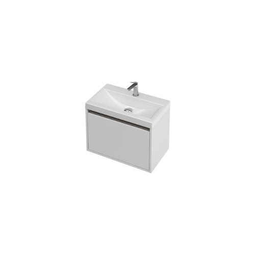 City 35 Wall Hung Vanity 1 Door Single Colour 600mm