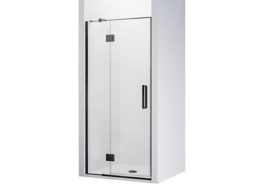 Evora Alcove 3 SIded Shower Pivot Door 1200 x 900mm Metallic Corner Contour plus Wall Centre Waste