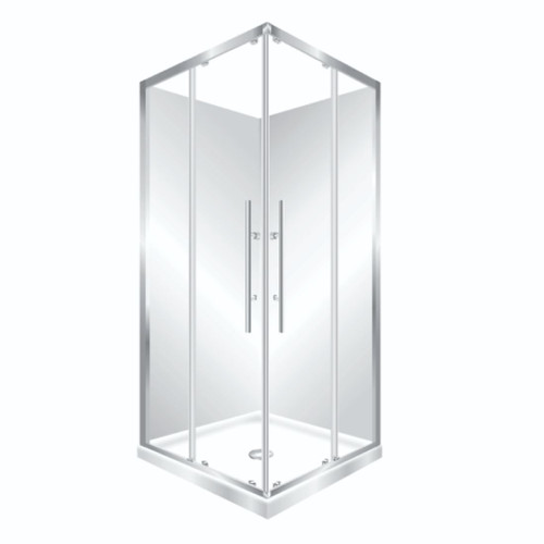 Symphony Shower Set V-Slider Flat Wall Silva 1000mm