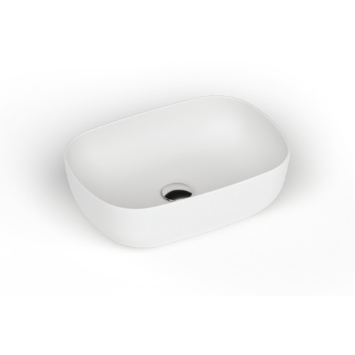 Helix Vessel Basin Matte White Ceramic