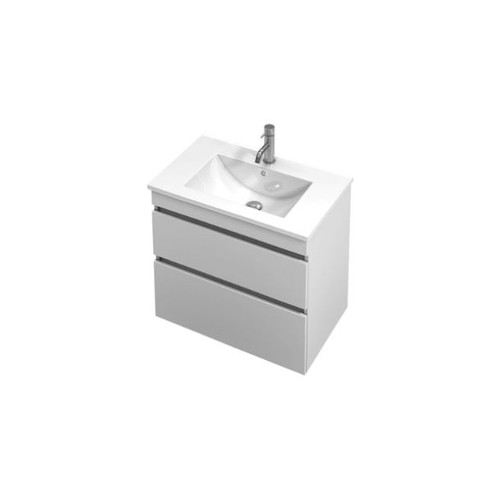 Lulu Wall Hung Vanity 2 Drawer 750 x 700 x 460mm Ceramic