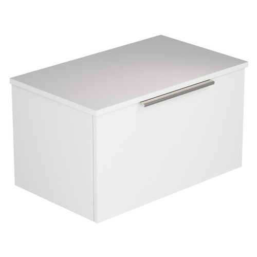 Urban 2.0 Wall Hung Vanity Solid Surface Top 750mm 1 Drawer Matte White