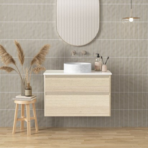 Dawn Wall Hung Vanity 900mm Left 2 Drawer and Concealed
