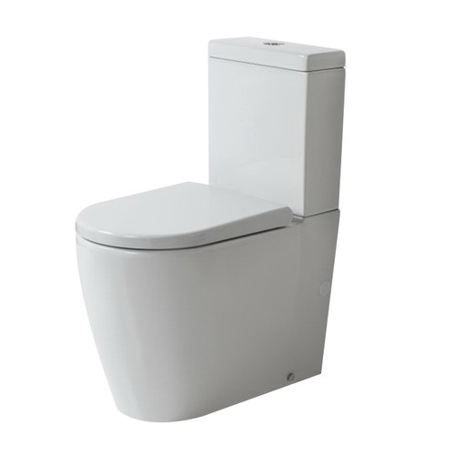 Cascade Toilet Suite Rimless Back to Wall 350 x 835 x 630mm