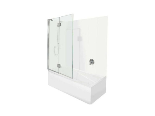 Duo II 1670mm Bath Combo With Contour Wall And Split Shower Screen 23814A-0
