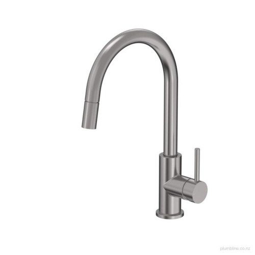 Swiss Kitchen Mixer W/ Pull Out Spout Brushed Stainless Steel