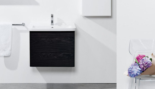 Erika Pro Wall Hung Vanity 2 Drawer 450 x 465 x 380mm Timber Veneer