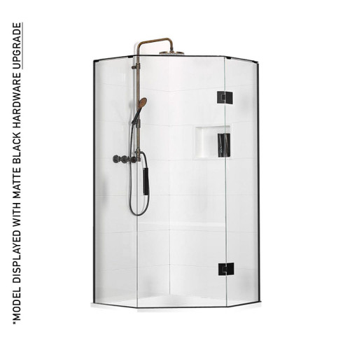 Mantra Shower Base And Screen Package 1000 x 1000mm Angle Front