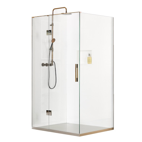 Miami Shower Base And Screen Package 1000 x 1000mm Hinged Screen
