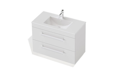 Riva Classic Wall Hung Vanity 900mm 2 Drawers White