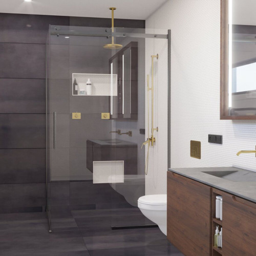 Sereno Frameless Sliding Door 1200 x 1000 x 2005mm