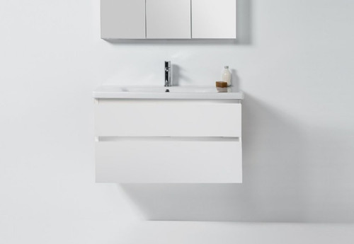 Soft Wall Hung Vanity 2 Drawers 900 x 620 x 455mm White