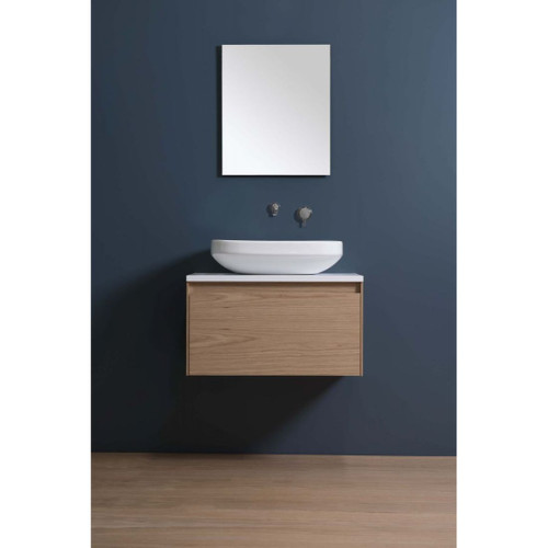 Moode Standard Wall Hung Vanity 2 Drawer 600mm Timber Veneer