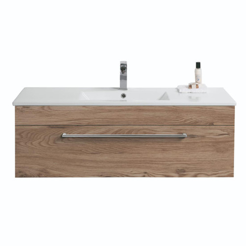 Boston Wall Hung Vanity 1 Drawer 1200mm French Oak