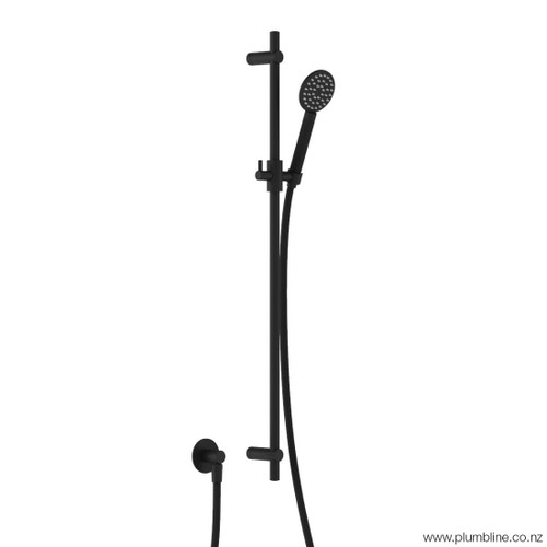 Buddy Round Slide Shower 900mm Matte Black