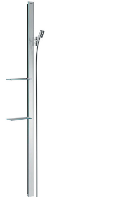 Unica E Shower Bar 150cm With 160cm Isiflex Shower Hose And Shelves