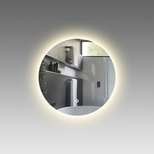 Mirrox LED Back Light Polished Edge Mirror with Demister 500mm