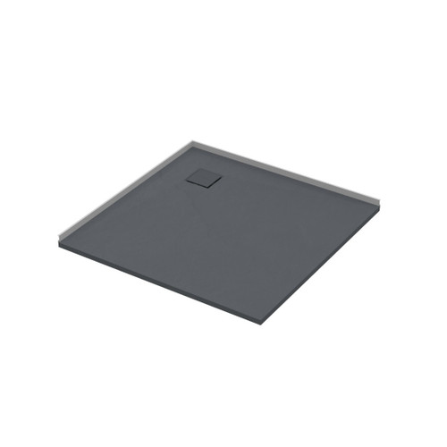 Slateforma Tray 2 Wall AB Upstand Anthracite 1000 x 1000mm