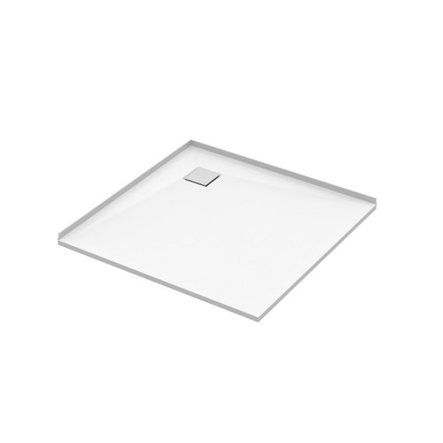 Slateforma Tray 2 Wall AB Upstand Chalk 1000 x 1000mm