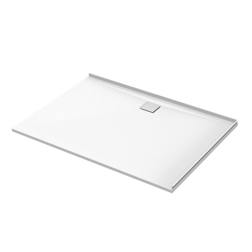 Slateforma Tray 2 Wall BC Upstand Chalk 1400 x 1000mm