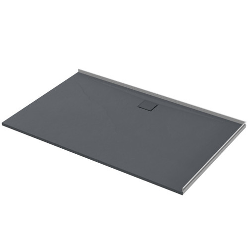 Slateforma Tray 2 Wall BC Upstand Anthracite 1600 x 1000mm