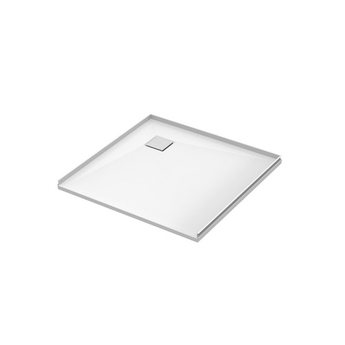 Slateforma Tray 3 Wall ABC Upstand Chalk 900 x 900mm