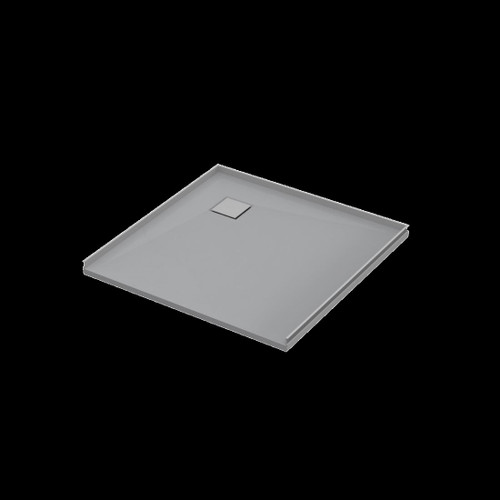 Slateforma Tray 3 Wall ABC Upstand Stone 900 x 900mm