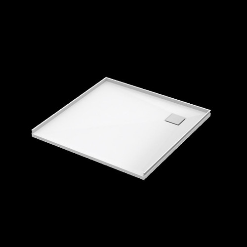 Slateforma Tray 3 Wall DAB Upstand Chalk 1000 x 1000mm