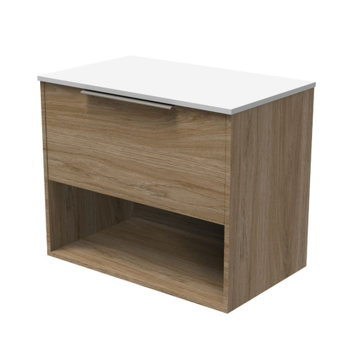 Nikau Pro Wall Hung Vanity 1 Drawer 1 Shelf 750mm