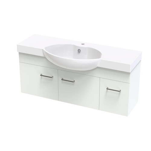 Raglan Floor Standing Vanity Classic White Melamine 1200mm